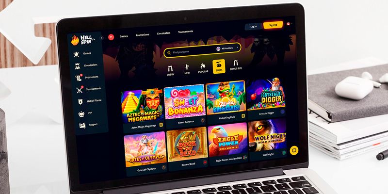 video-Slots im Hell Spins Casino