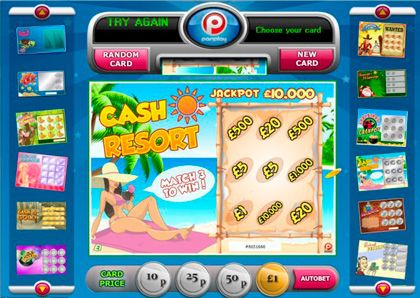 Pariplay-Softwareanbieter - Online-Rubbelkartenspiel.