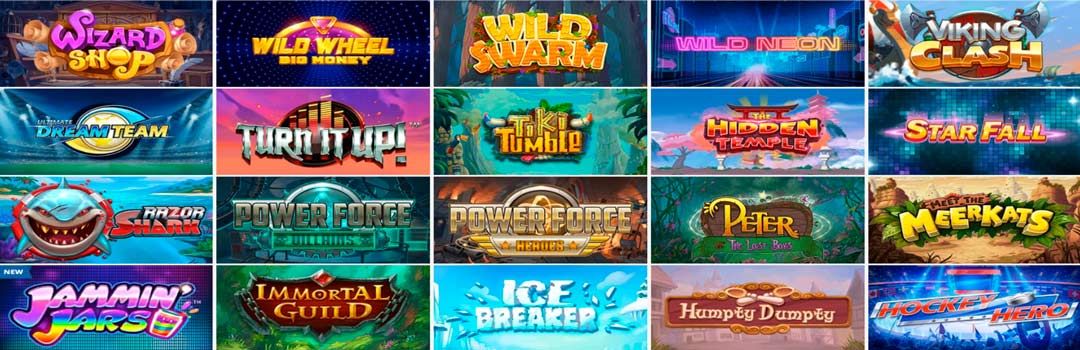 Push Gaming Software - Liste der Spielautomaten.