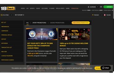 18wette Kasino - Promotionen.