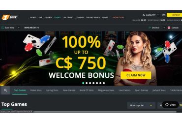 1Bet Kasino - Hauptseite.