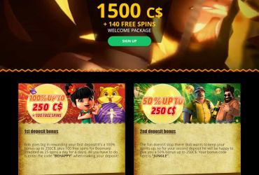 Bob Kasino - Liste der Aktionen.