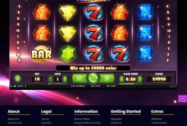 Casiplay Casino - Spielautomat "Starburst".