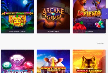 Kasino Tage - Liste der Spielautomaten.