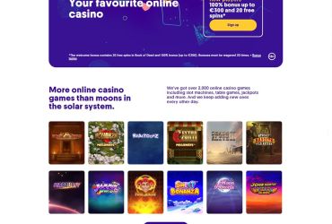 Casumo Kasino - Lobby.