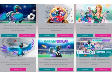 Karamba Kasino - Liste der Aktionen.