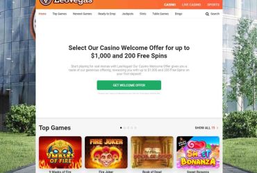 Die Lobby im LeoVegas Casino