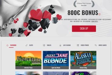 Platinum Play Kasino - Lobby.