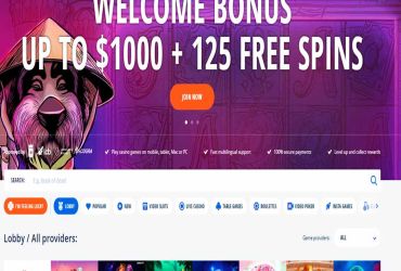 Vulkan Vegas Kasino - Lobby.