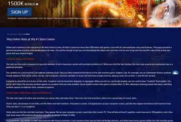 Alle Schlüssel Kasino - Seite "Über uns".