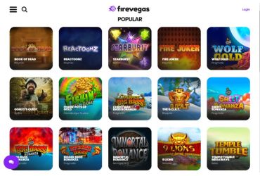 Fire Vegas Casino - beliebte Spielautomaten