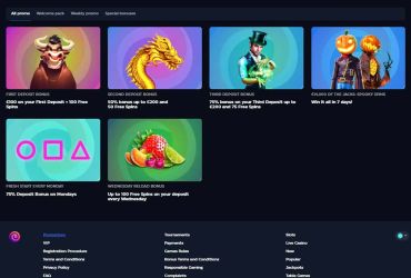 Gioo Casino - Liste der Aktionen