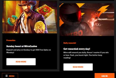 Nitro Casino - Aktionen