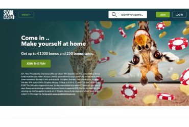 Skol Kasino - Anmeldeseite.