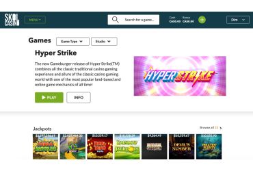 Skol Kasino - Hauptseite.