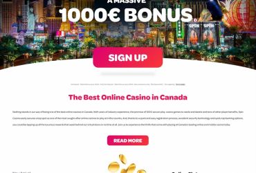 Dreh Kasino - Startseite Screenshot.