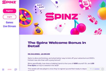 Spinz Casino - Aktionen