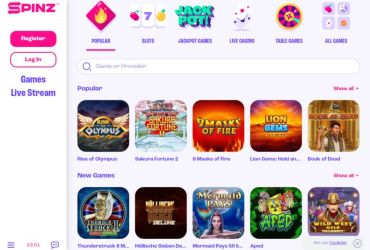 Spinz Casino - Spielautomaten