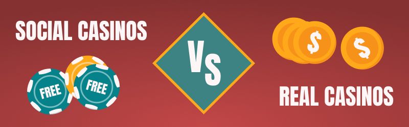 Soziale Casinos vs. echte Casinos