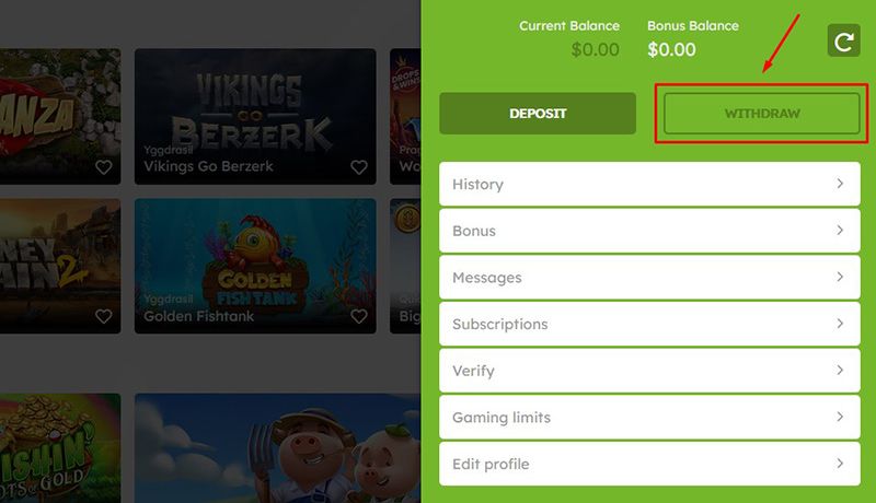 Zurückziehende Funktion