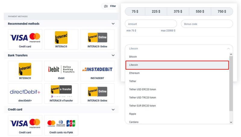 Litecoin Zahlungsmethode