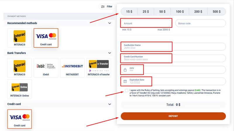 Zahlungsinformationen