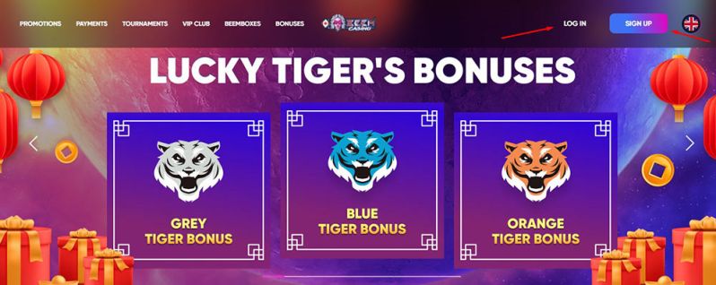 Erstellen eines Casino-Kontos