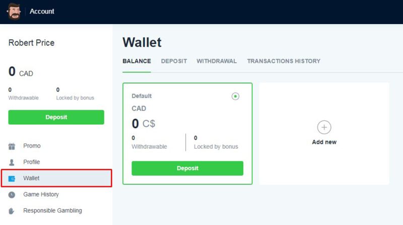 Bankgeschäfte im Casino