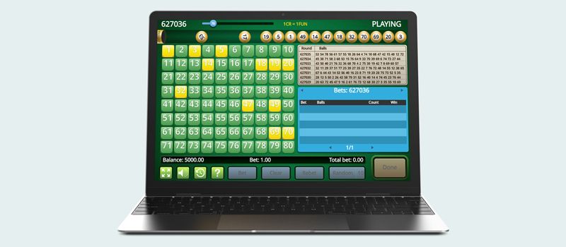 kostenloses Online-Einzelkarten-Keno