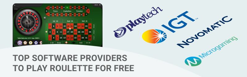 Top 4 Softwareanbieter fuМ€r Roulette