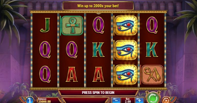 Jetzt in Eye of Atum Slot Online von Play'n GO kostenlos spielen / Casino Deutschland
