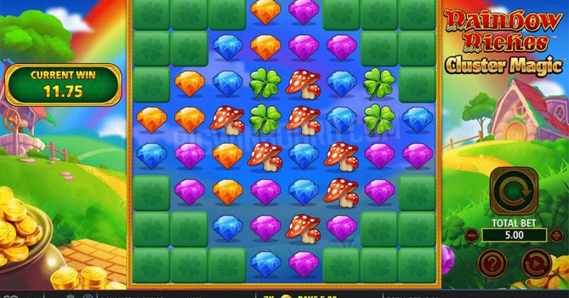 Rainbow Riches Cluster Magic Slot Online von Barcrest jetzt kostenlos spielen / Casino Deutschland