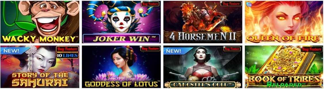 Spiele von Spinomenal