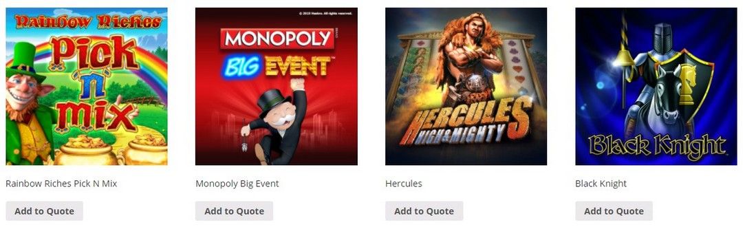 Barcrest Spielvielfalt