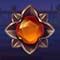Orangefarbener Diamant